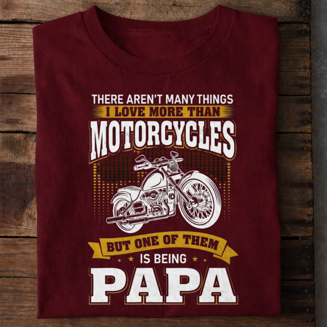 Motorcycle Papa Premium Cotton T Shirt