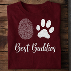Best Buddies Dog Premium Cotton T Shirt