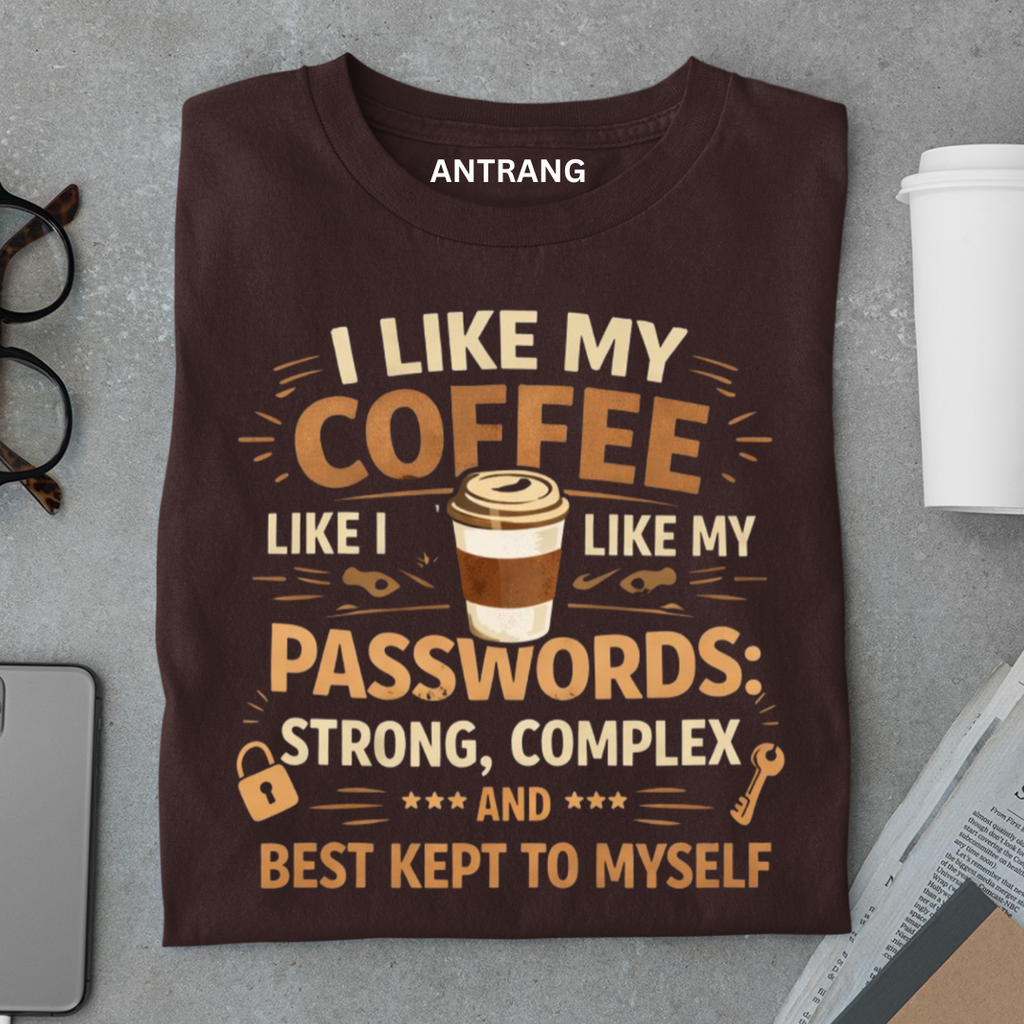 Strong Coffee Passwords T Shirt