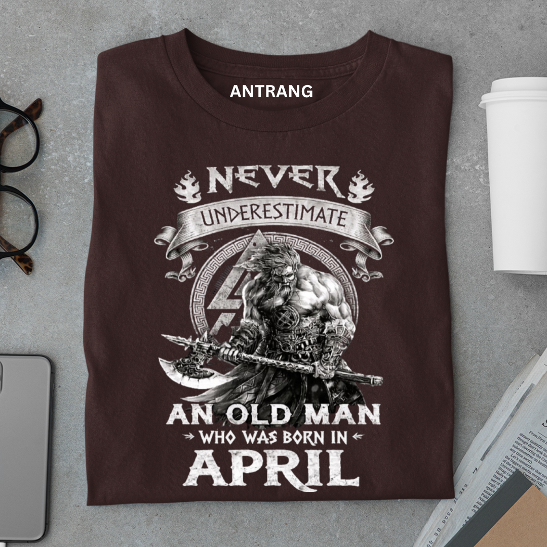 April Born Old Man Legend T Shirt