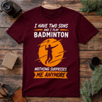 Badminton Dad Son T Shirt