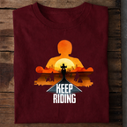 Keep Riding Premium Cotton T Shirt