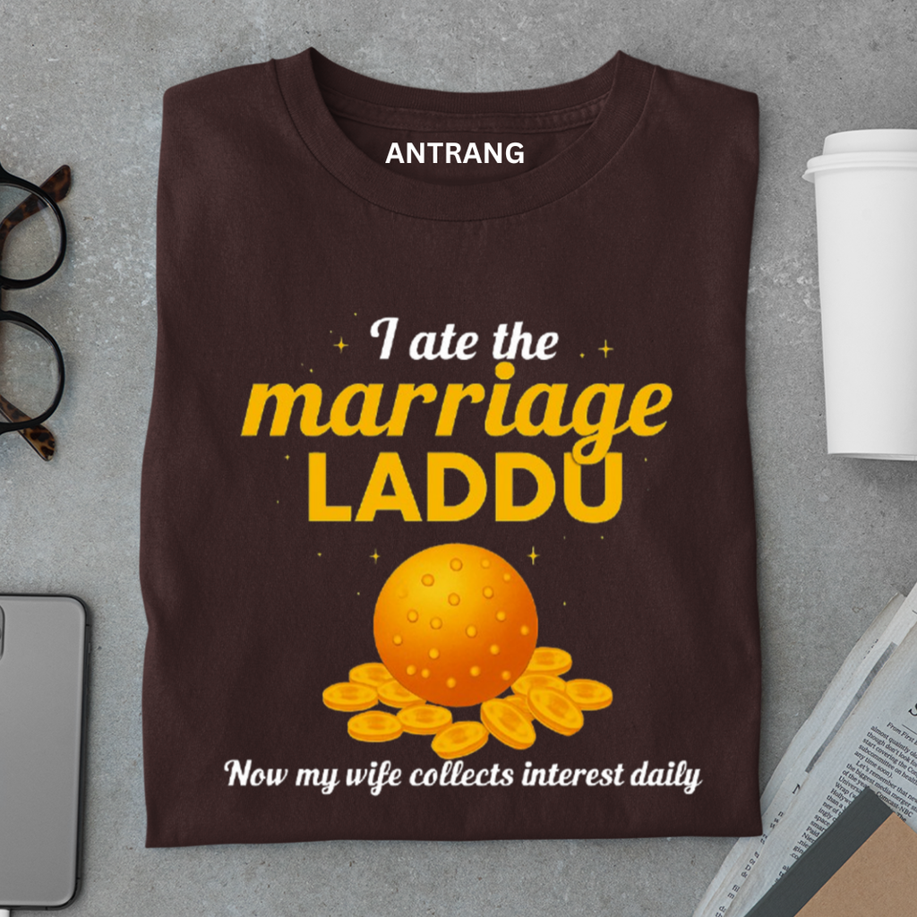 Marriage Laddu Funny Husband T Shirt