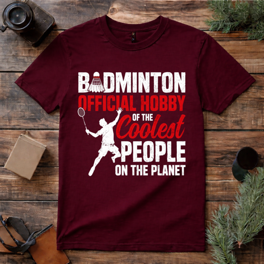 Badminton Official Premium Cotton T Shirt