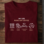 Coffee Life Premium Cotton T Shirt