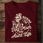 Rocking the Dog Mom Life Premium Cotton T Shirt