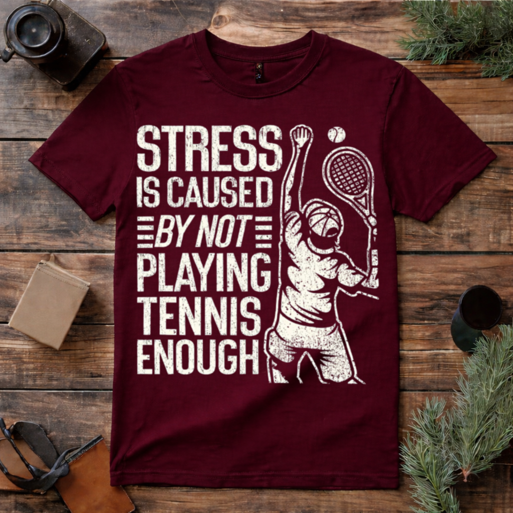 Stress Caused by Not Playing Tennis T Shirt