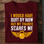 Trainer Scares Gym Premium Cotton T Shirt