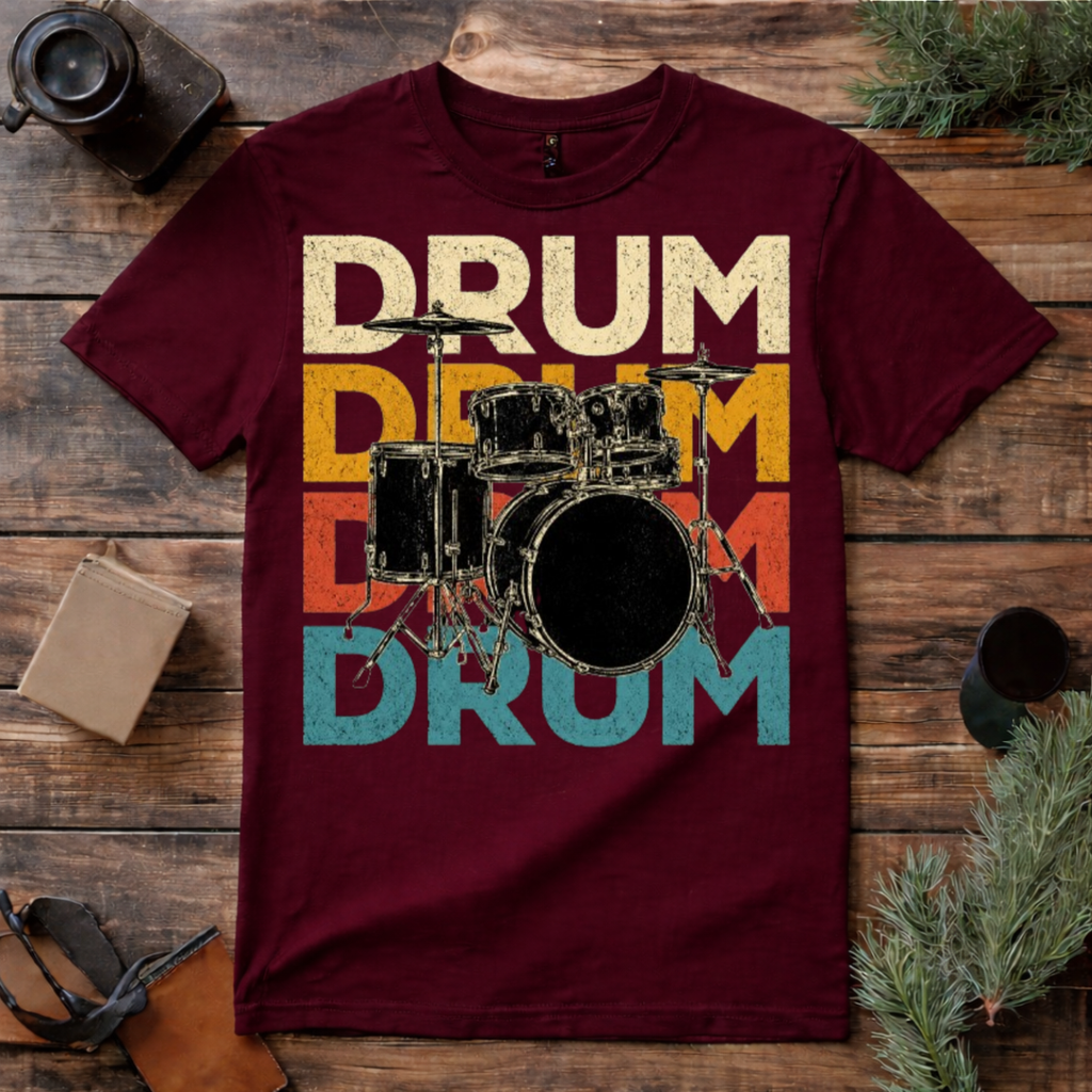 Drum Graphic Drummer T Shirt
