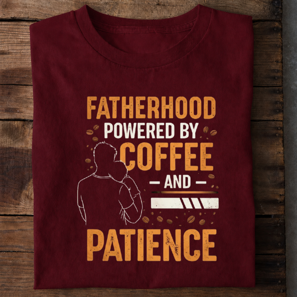 Fatherhood Coffee Premium Cotton T Shirt