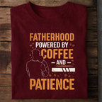 Fatherhood Coffee Premium Cotton T Shirt