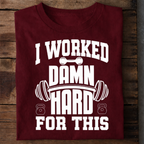 Work Hard Premium Cotton T Shirt