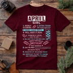 April Girl Attitude T Shirt