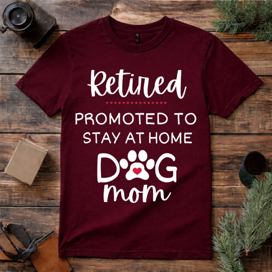 Retired Dog Mom T Shirt