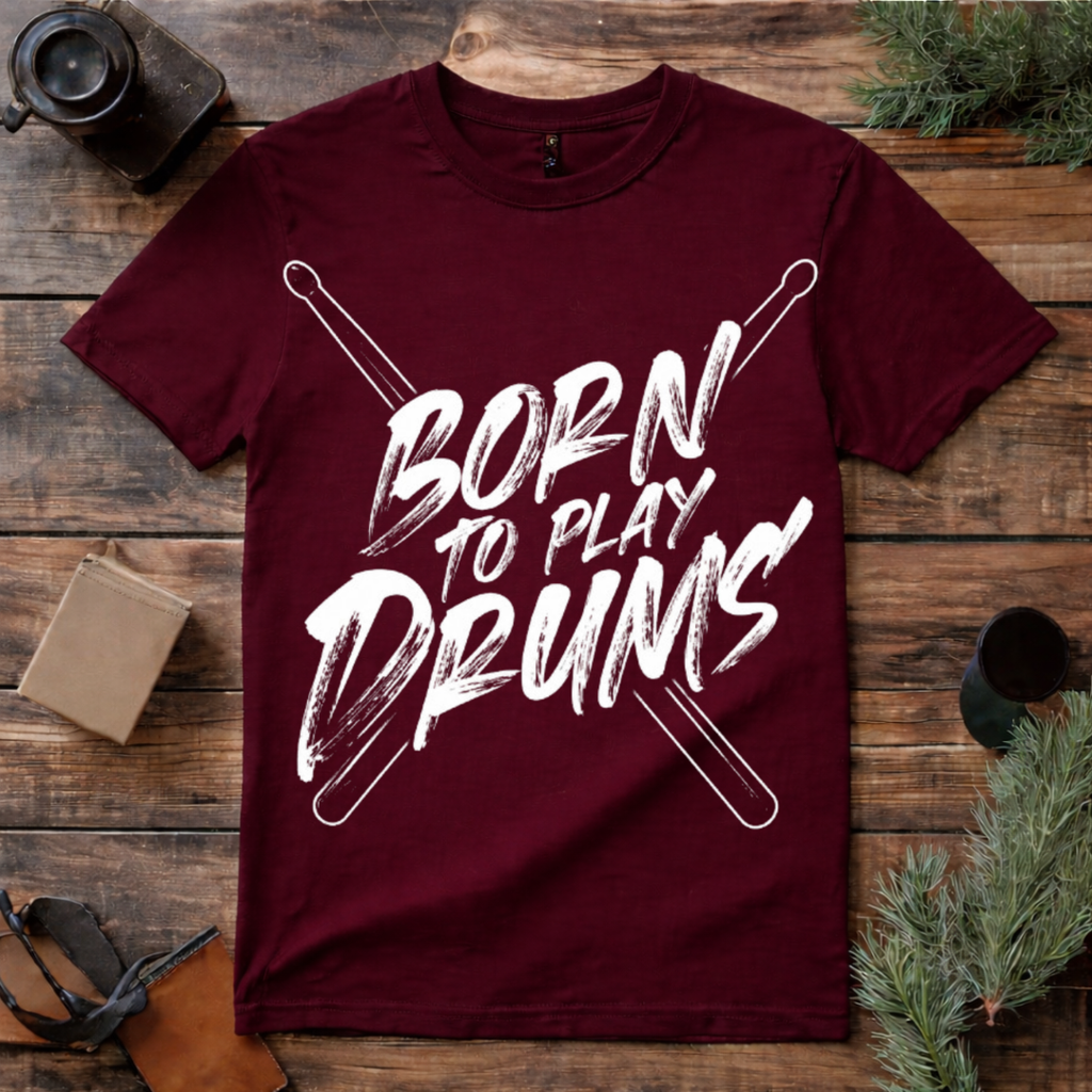 Born to Play Drums T Shirt