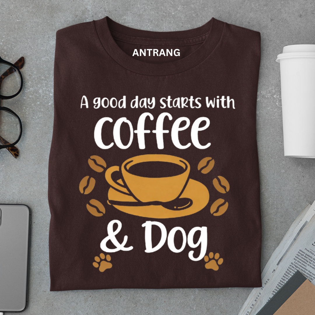 Coffee and Dog T Shirt