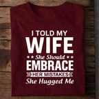 Sarcastic Husband Premium Cotton T Shirt