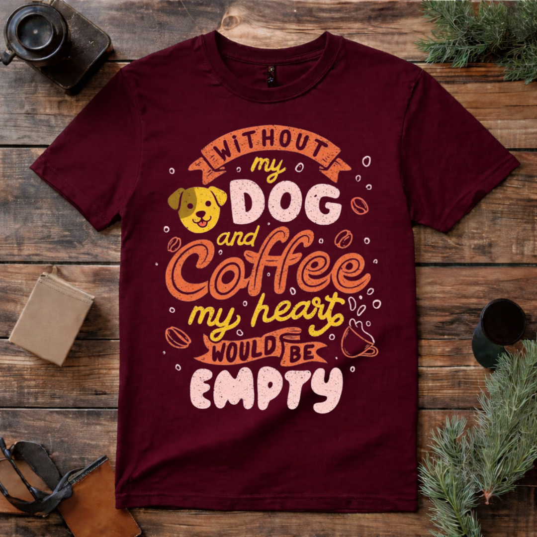 Dog and Coffee Lover T Shirt