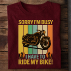 Sorry I’m Busy Premium Cotton T-Shirt