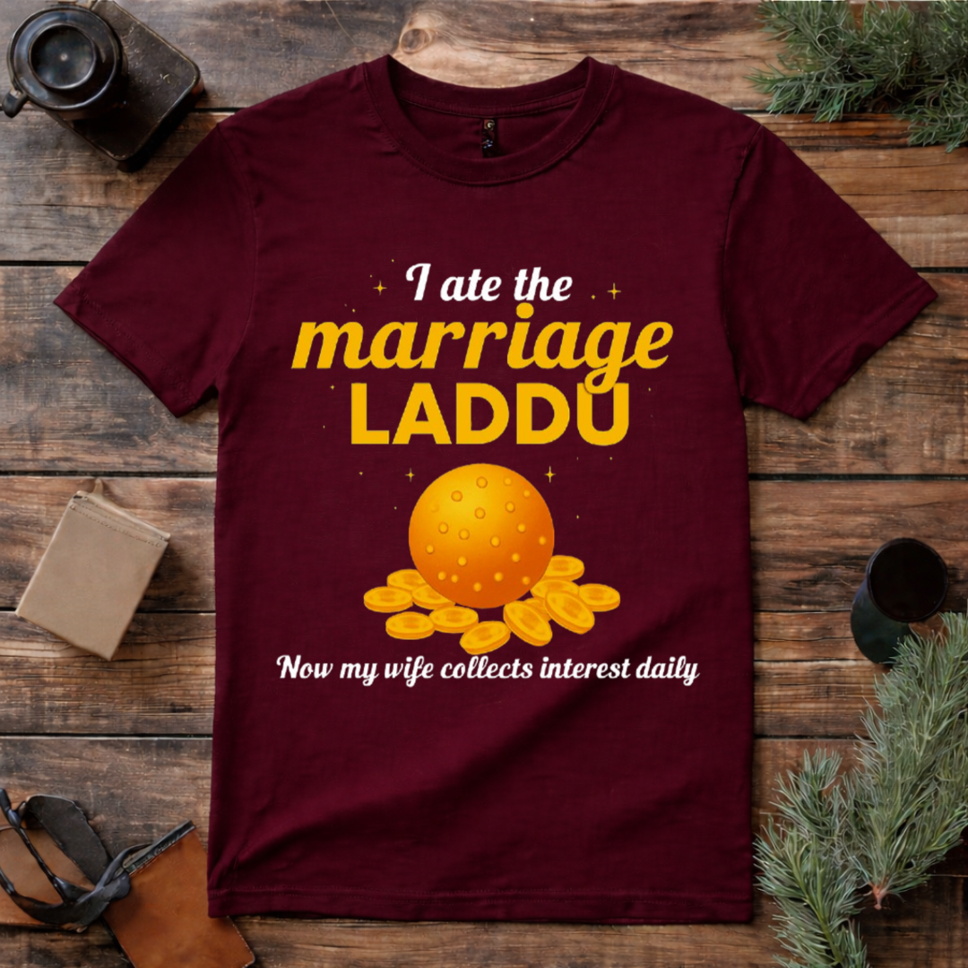 Marriage Laddu Funny Husband T Shirt