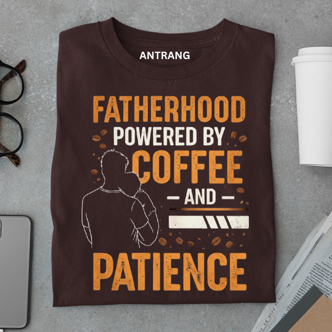 Fatherhood Powered by Coffee T Shirt