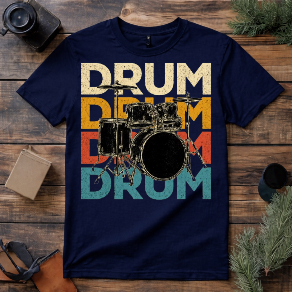 Drum Graphic Drummer T Shirt