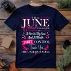 June Woman Fire in My Soul T Shirt