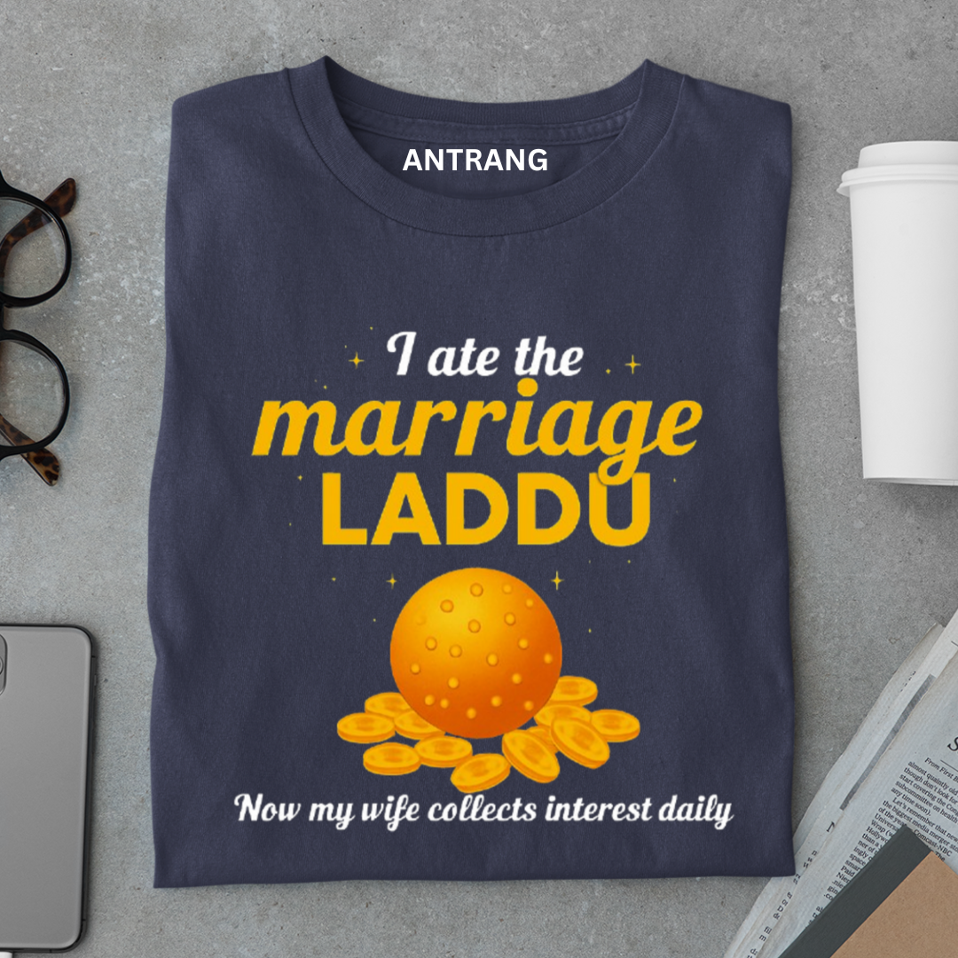 Marriage Laddu Funny Husband T Shirt