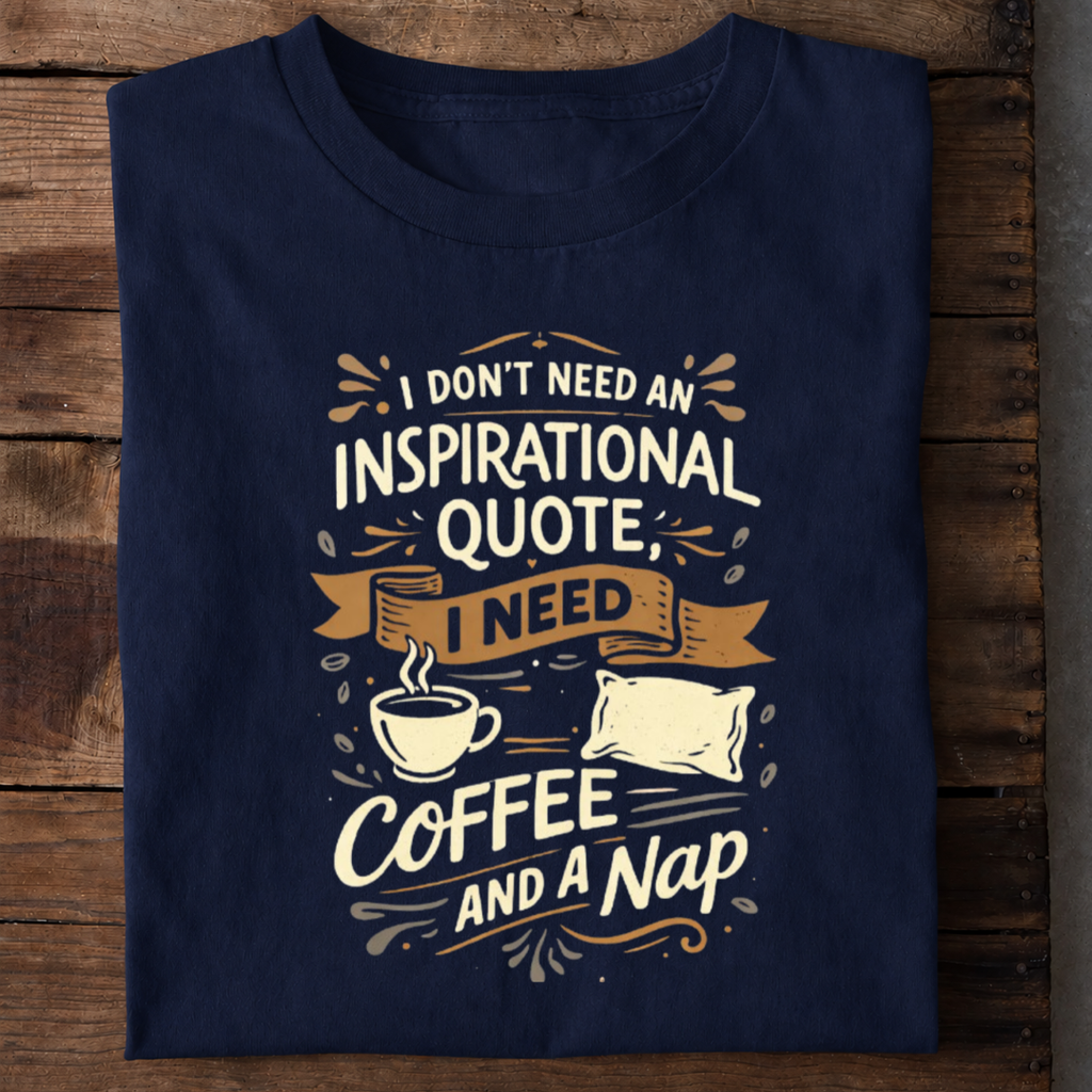 Coffee and a Nap Premium Cotton T Shirt