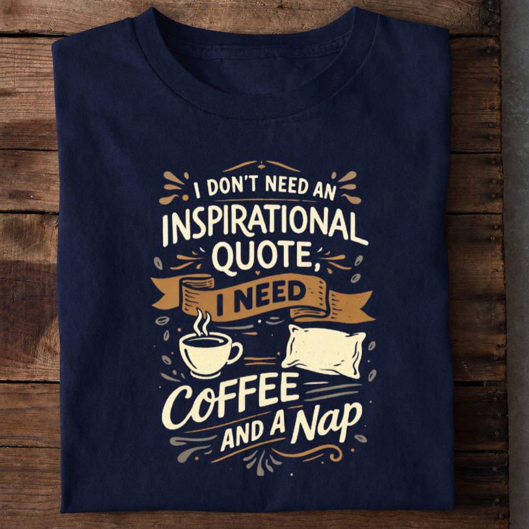 Coffee and a Nap Premium Cotton T Shirt