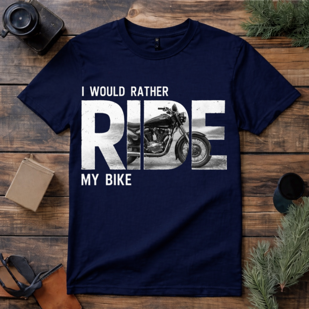 Rather Ride My Bike T Shirt