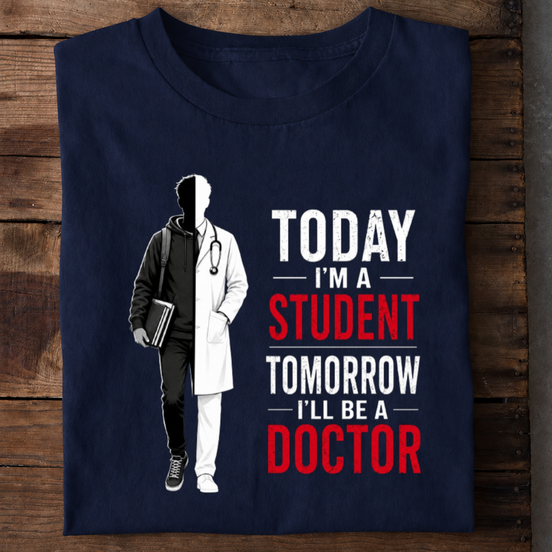 Today Student Tomorrow Doctor Premium Cotton T Shirt