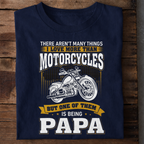 Motorcycle Papa Premium Cotton T Shirt