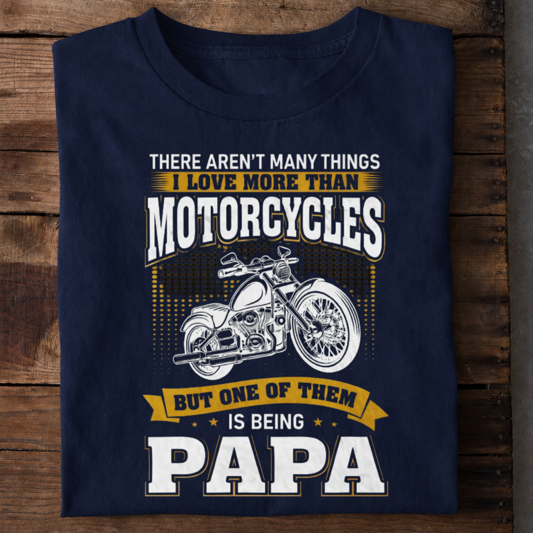 Motorcycle Papa Premium Cotton T Shirt
