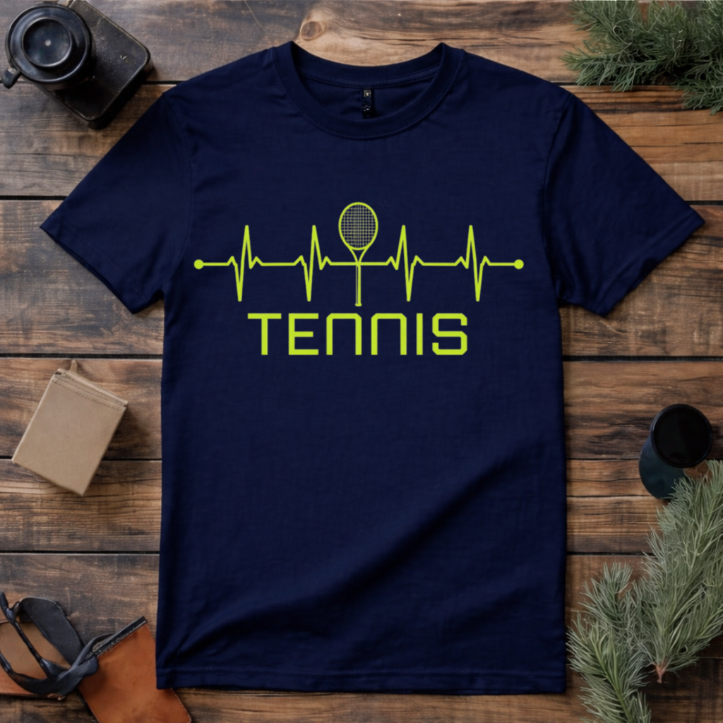 Tennis Heartbeat T Shirt