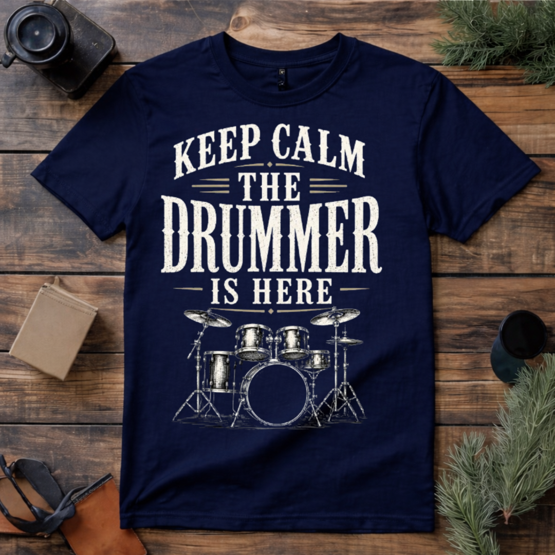 Keep Calm Drummer T Shirt