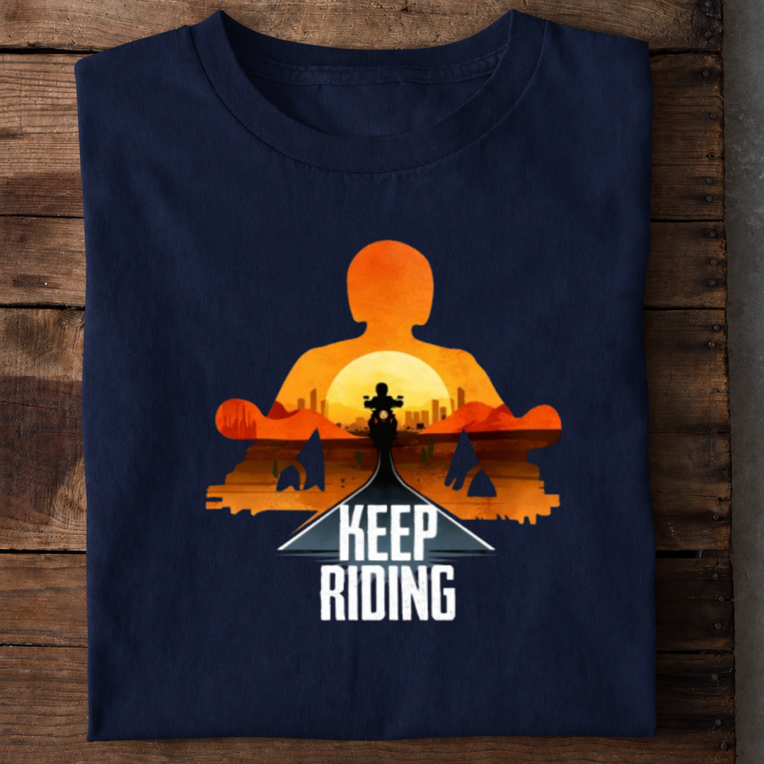 Keep Riding Premium Cotton T Shirt