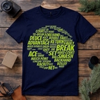 Tennis Terms Word Art T Shirt