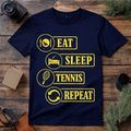 Eat Sleep Tennis Repeat T Shirt