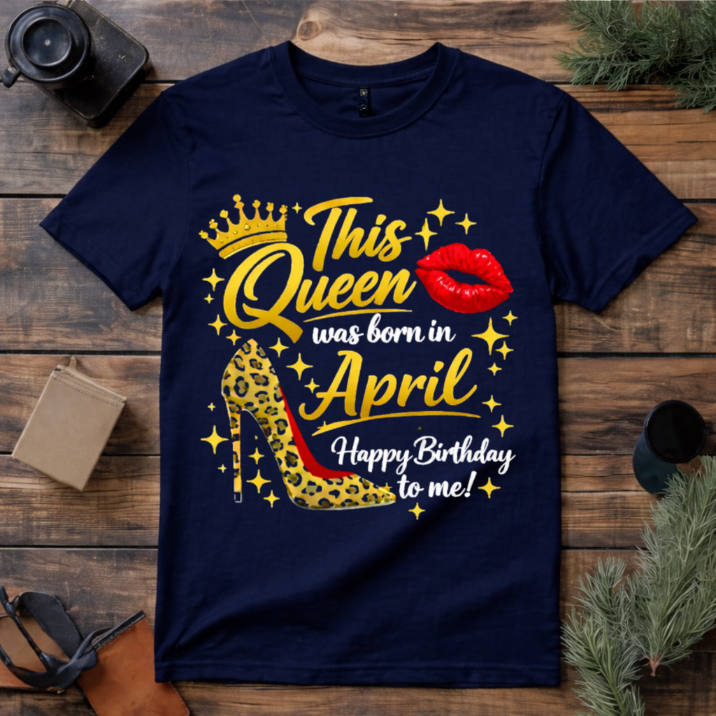 April Queen Birthday T Shirt