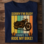 Sorry I’m Busy Premium Cotton T-Shirt