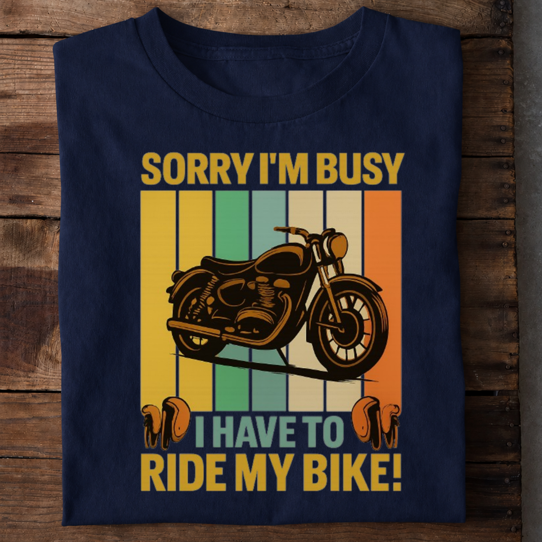Sorry I’m Busy Premium Cotton T-Shirt