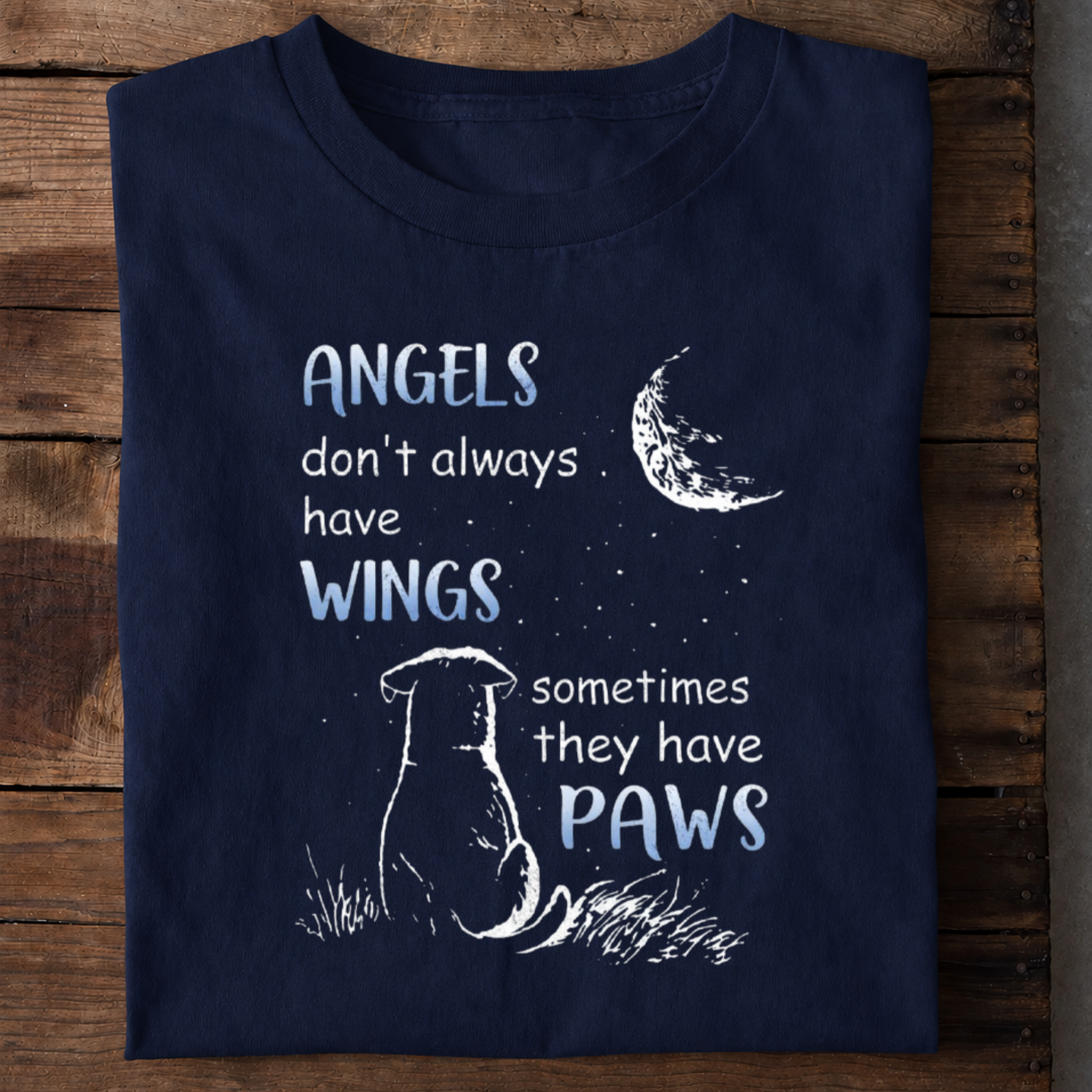 Angels Have Paws Premium Cotton T Shirt