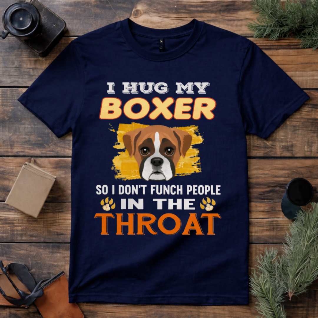 I Hug My Boxer T Shirt