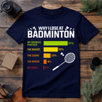 Why I Lose at Badminton T Shirt