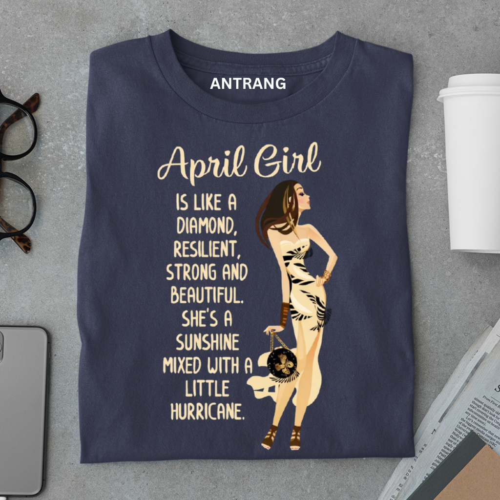 April Girl Diamond T Shirt
