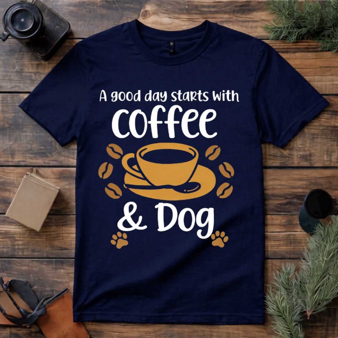 Coffee and Dog T Shirt