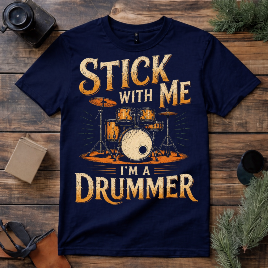 Stick With Me Drummer T Shirt