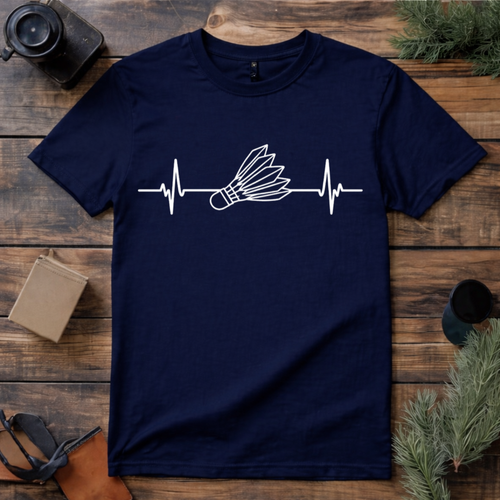 Badminton Heartbeat T Shirt