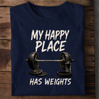 Happy Place Gym Premium Cotton T Shirt